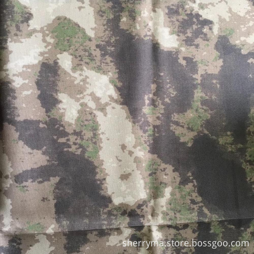 Polyester camouflage printing oxford fabric for shirt